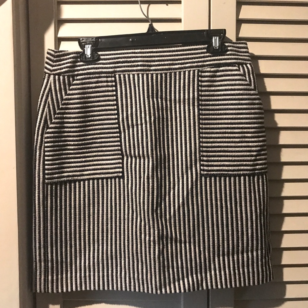 Striped Wool Skirt